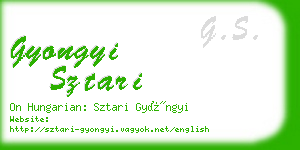 gyongyi sztari business card